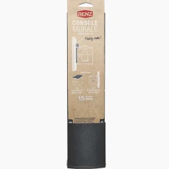 Renz Support De Boîte Aux Lettres-Console murale à visser Soléa Noir Sablé RAL 2100 MS