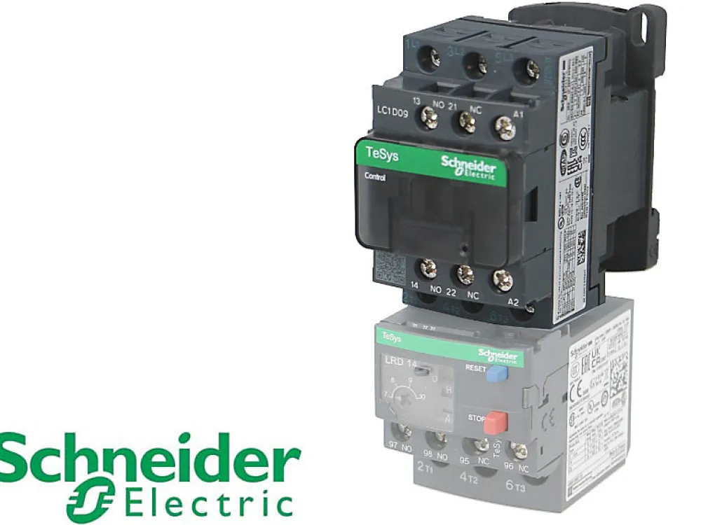 Schneider Electric Autre Commande Modulaire-Contacteur Schneider TeSys LC1D 18A 3P 24VAC, 1NO+1NC