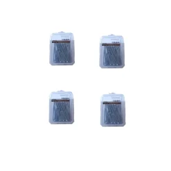 D-Work 4 Coques de 20 Vis Bois Tête Fraisée F/Partiel 6 x 100 mm - Zingué blanc -