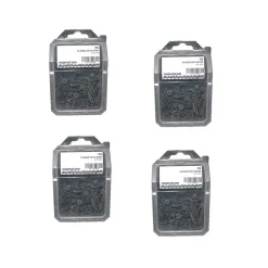 D-Work 4 Coques de 100 Vis Plaque de Plâtre Tête Trompette Phillips 3.5 x 45 mm - Phosphaté Noir -