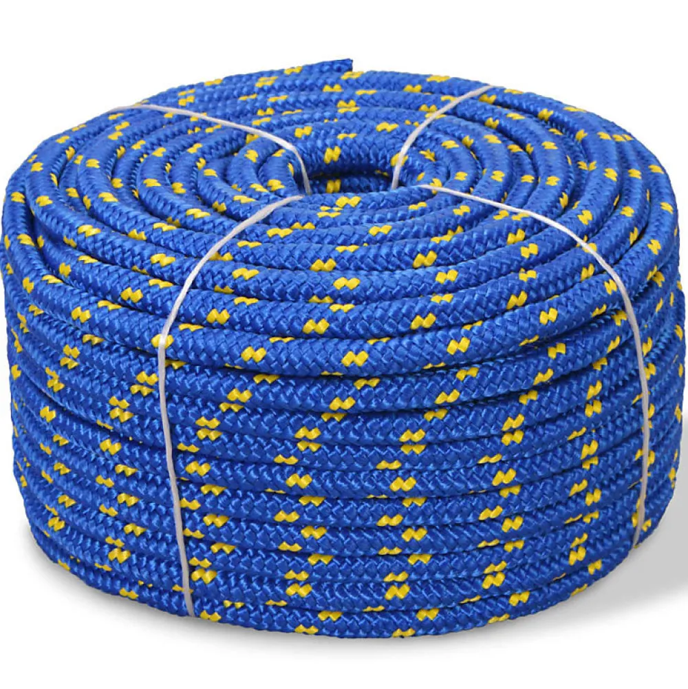 Vidaxl Corde, Fil Et Ficelle-Corde de bateau Polypropylène 12 mm 50 m Bleu