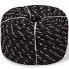 Vidaxl Corde de bateau Polypropylène 18 mm 50 m Noir