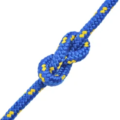 Vidaxl Corde, Fil Et Ficelle-Corde de bateau Polypropylène 8 mm 100 m Bleu