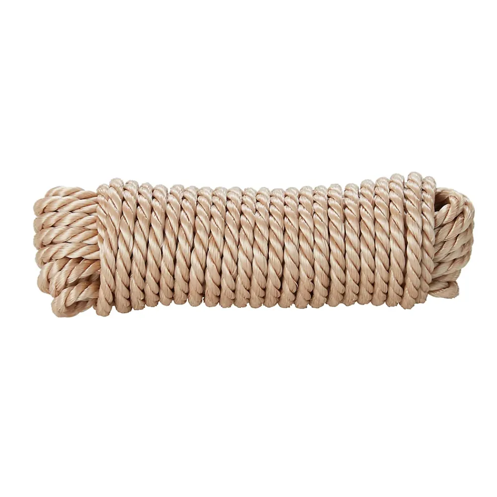 Diall Corde, Fil Et Ficelle-Corde torsadée en polypropylène beige ø6 mm, 10 m