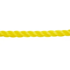 Diall Corde, Fil Et Ficelle-Corde torsadée en polypropylène jaune ø8 mm, 100 m