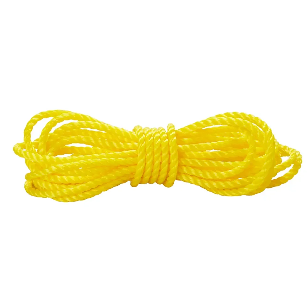 Diall Corde, Fil Et Ficelle-Corde torsadée en polypropylène jaune ø8 mm, 100 m