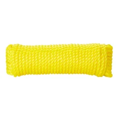 Diall Corde torsadée en polypropylène jaune ø8 mm, 7.5 m
