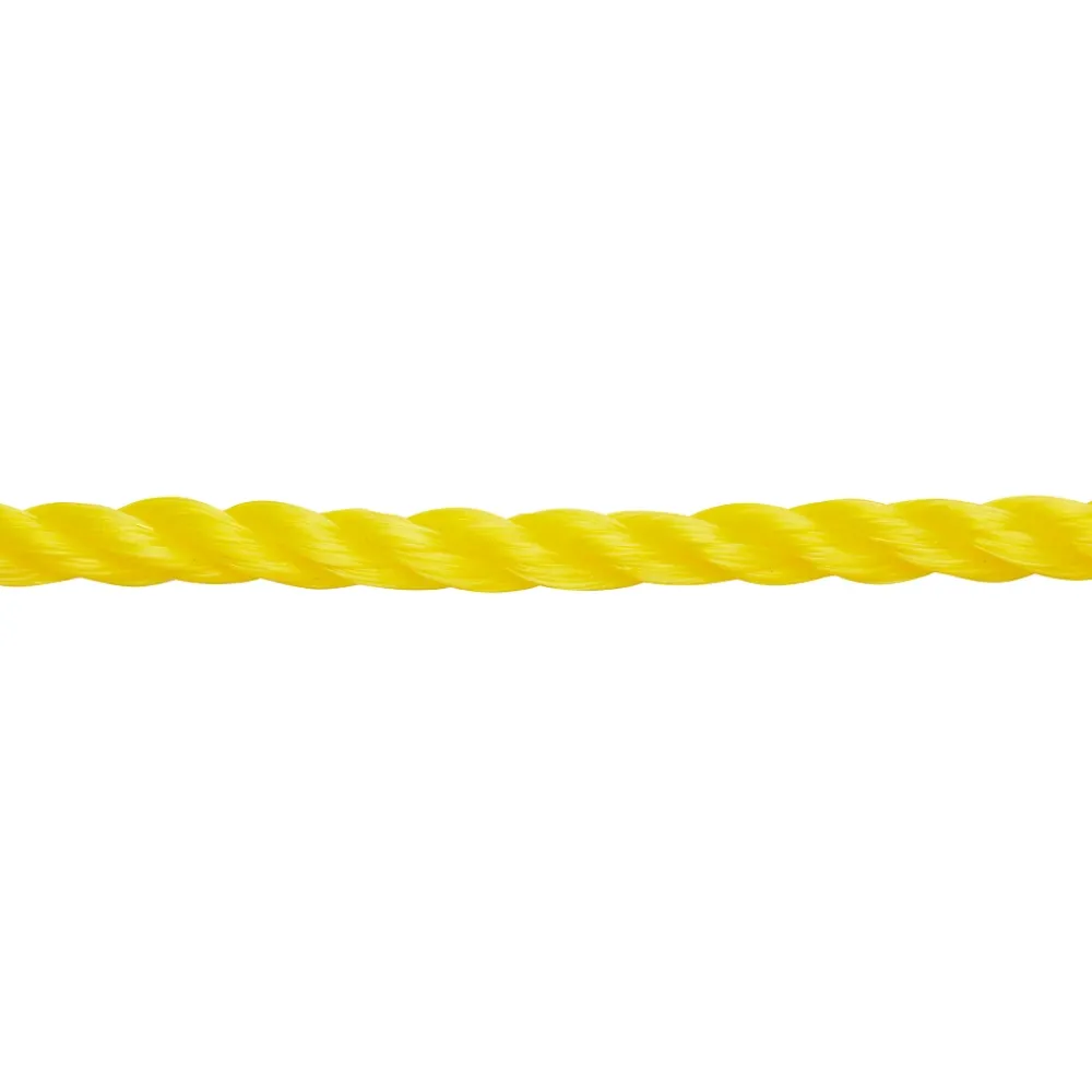 Diall Corde torsadée en polypropylène jaune ø8 mm, 15 m