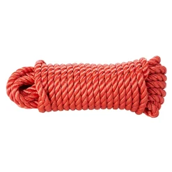 Diall Corde, Fil Et Ficelle-Corde torsadée en polypropylène rouge ø14 mm, 15 m