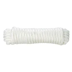 Diall Corde, Fil Et Ficelle-Corde tressée en nylon blanc ø12 mm, 10 m