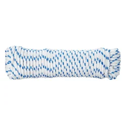 Diall Corde, Fil Et Ficelle-Corde tressée en polypropylène blanche et bleue ø6 mm, 20 m