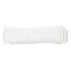 Diall Corde tressée en polypropylène blanche ø5 mm, 10 m