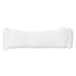 Diall Corde, Fil Et Ficelle-Corde tressée en polypropylène blanche ø4 mm, 20 m
