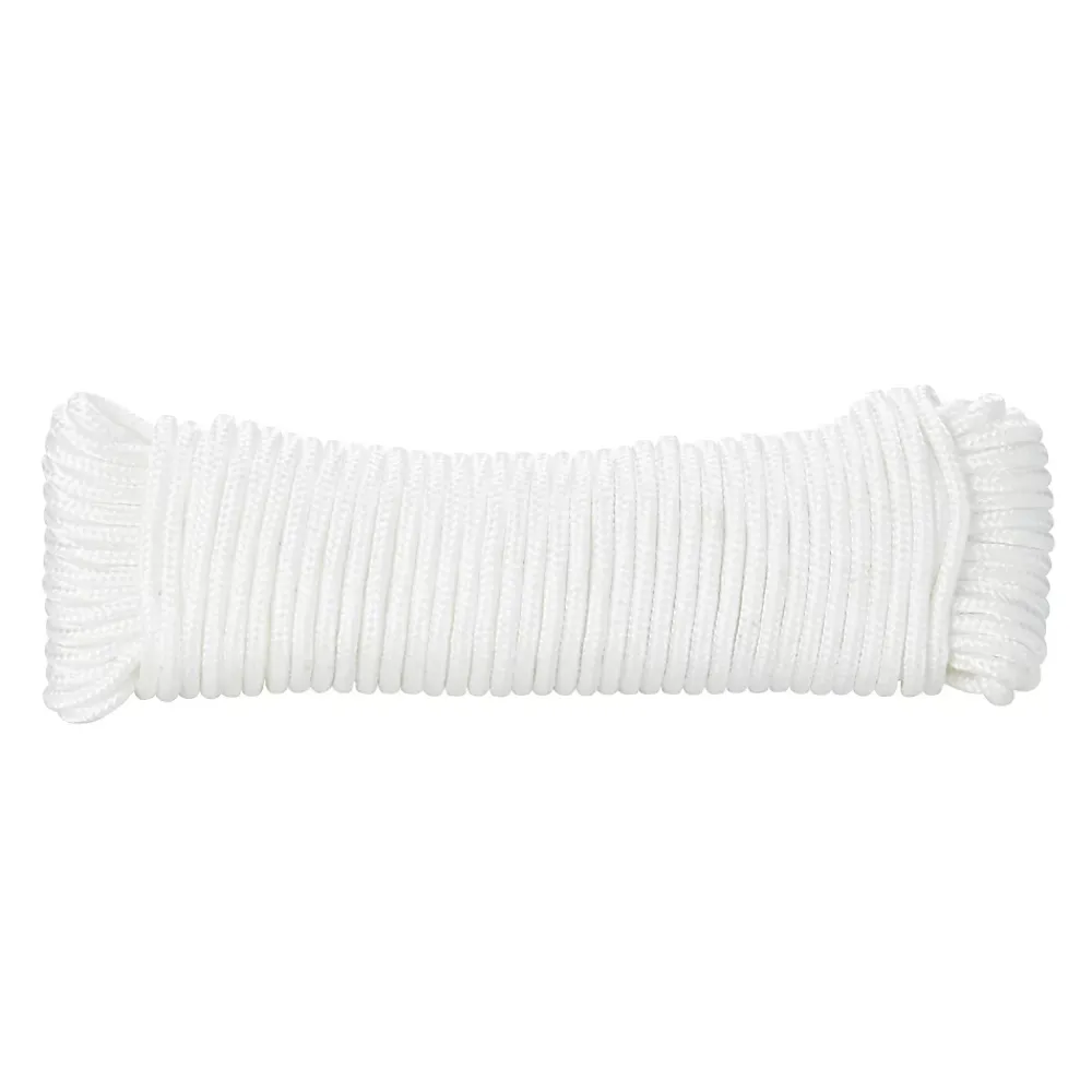 Diall Corde, Fil Et Ficelle-Corde tressée en polypropylène blanche ø4 mm, 20 m