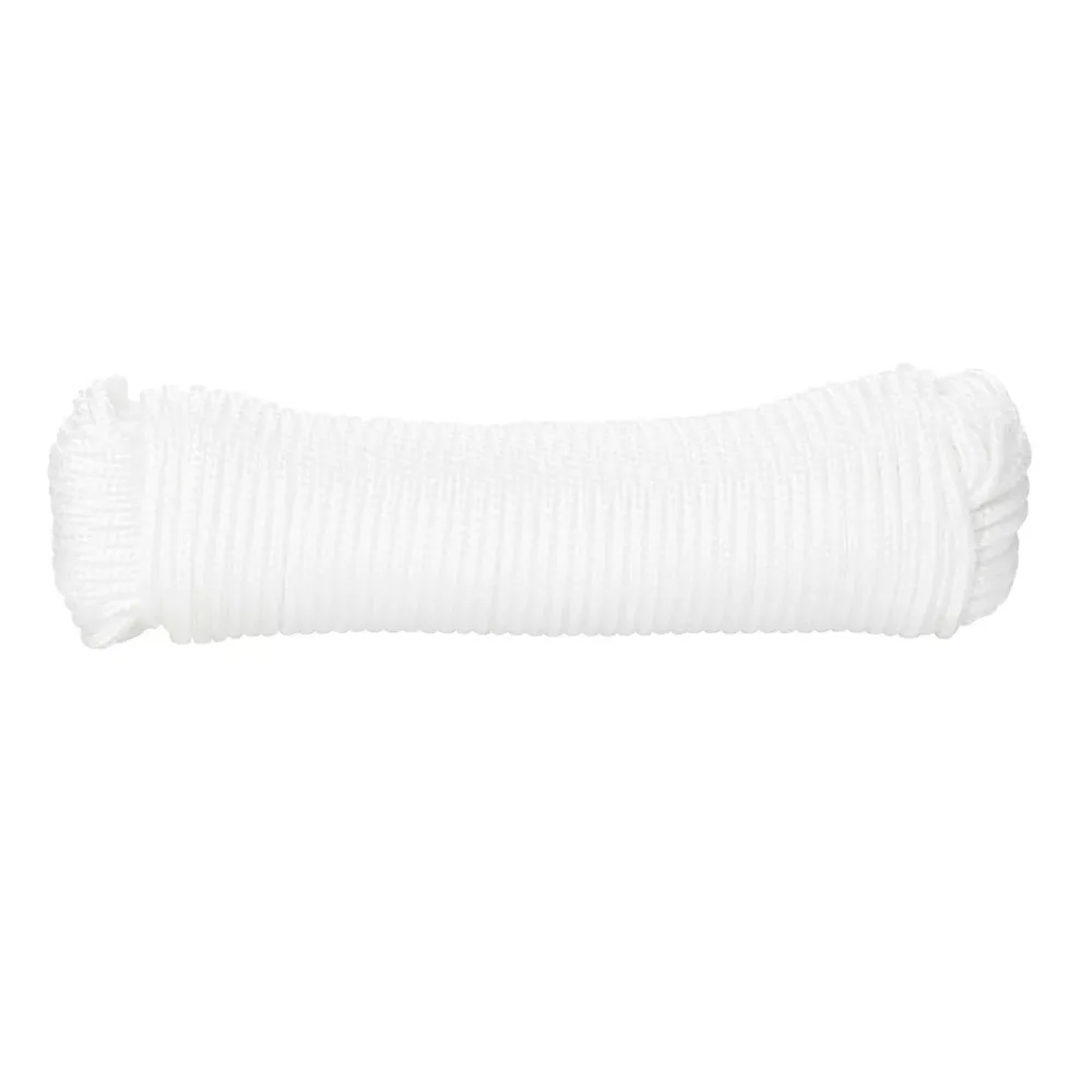 Diall Corde, Fil Et Ficelle-Corde tressée en polypropylène blanche ø3 mm, 20 m