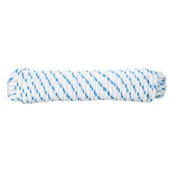 Diall Corde tressée en polypropylène blanche et bleue ø8 mm, 15 m