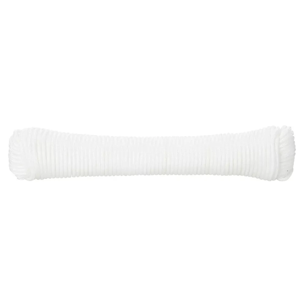 Diall Corde, Fil Et Ficelle-Corde tressée en polypropylène blanche ø2.8 mm, 20 m