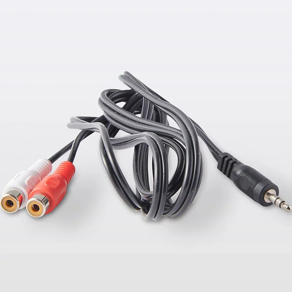 Blyss Cordon audio Jack 2RCA Femelle / Mâle noir , 1.5 m