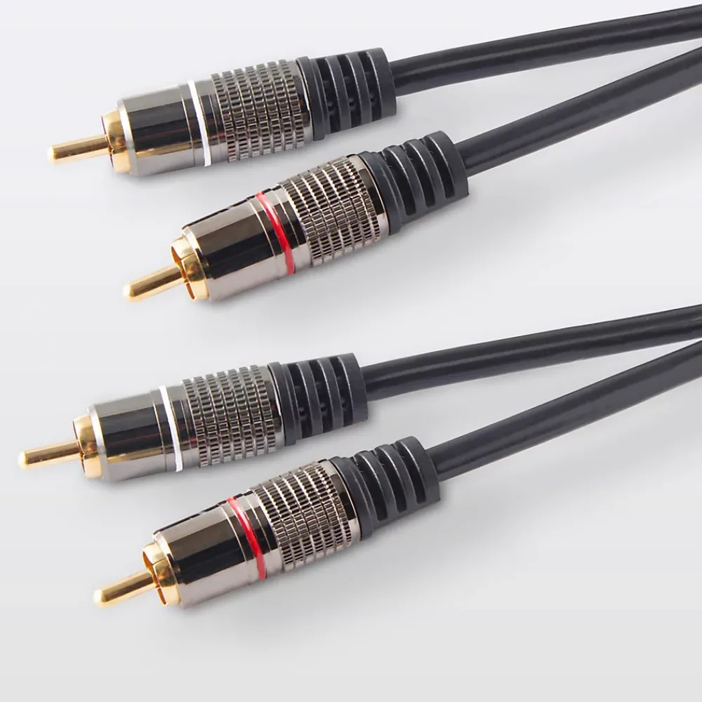 Blyss Cordon audio 2RCA Mâle / Mâle Or, 3 m