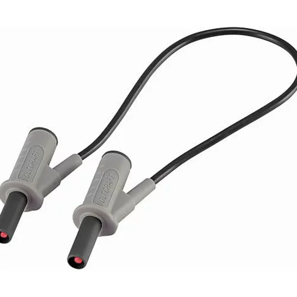 Voltcraft Cordon de mesure de sécurité 4 mm banane mâle - 1000 V, 10 A, accessoire de mesure électricien, garantie 3 ans.