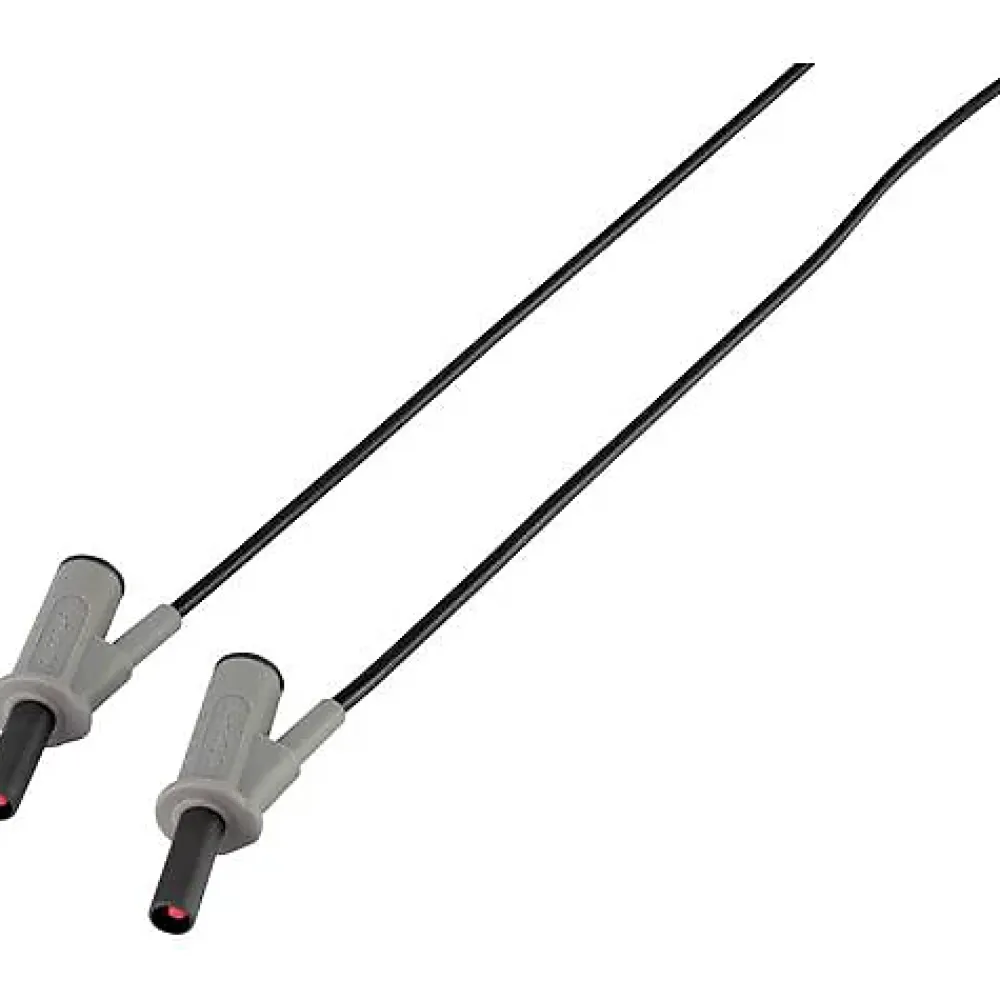 Voltcraft Cordon de mesure de sécurité 4 mm banane mâle - 1000 V, 10 A, accessoire de mesure électricien, garantie 3 ans.