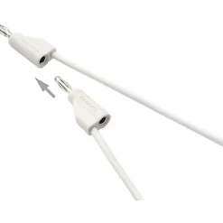 Voltcraft Cordon de mesure ultra-flexible 4 mm banane mâle - 10 A, accessoire de mesure pour électricien, garantie 3 ans.