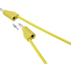 Voltcraft Testeur De Tension-Cordon de mesure ultra-flexible 4 mm banane mâle - 10 A, accessoire de mesure pour électricien, garantie 3 ans.