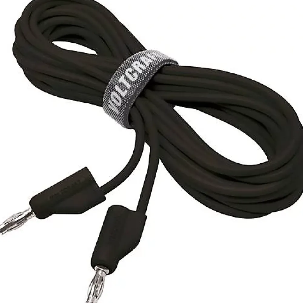 Voltcraft Testeur De Tension-Cordon de mesure ultra-flexible 4 mm banane mâle - 10 A, accessoire de mesure pour électricien, garantie 3 ans.