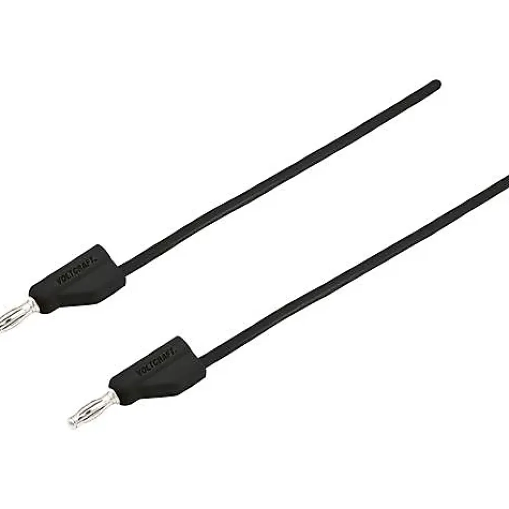 Voltcraft Testeur De Tension-Cordon de mesure ultra-flexible 4 mm banane mâle - 10 A, accessoire de mesure pour électricien, garantie 3 ans.
