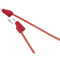 Voltcraft Testeur De Tension-Cordon de mesure ultra-flexible 4 mm banane mâle - 10 A, accessoire de mesure pour électricien, garantie 3 ans.