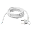 Diall Interrupteur Et Variateur De Lampe-Cordon de rechange pour appareil avec mise à la terre 16A H05VVF 3G1.5mm² 3m blanc