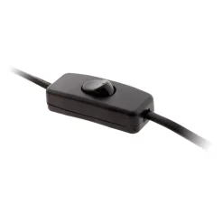 Zenitech Câble, Fil Et Cordon D'Alimentation-Cordon + interrupteur luminaire 1,5m - Noir -