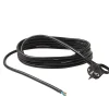 Diall Cordon pour appareil avec mise à la terre H05VVF 3G1.5mm² 16A 3m noir