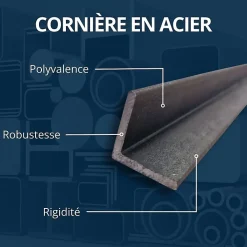 Comment Fer Cornière-Corniere acier 35x35 ep 3.5 mm, Longueur : 3 metres -