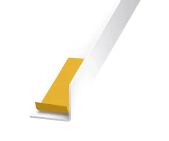 Cornière adhésive PVC blanc 30 x 30 mm, 2,5 m