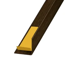 Cornière-Cornière adhésive PVC wengé 30 x 30 mm, 2,5 m