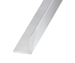 Cornière aluminium anodisé argent 20 x 20 mm, 1 m
