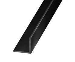 Cornière-Cornière aluminium brossé noir 20 x 20 mm, 2,5 m