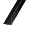 Cornière-Cornière aluminium brossé noir 10 x 10 mm, 2,5 m