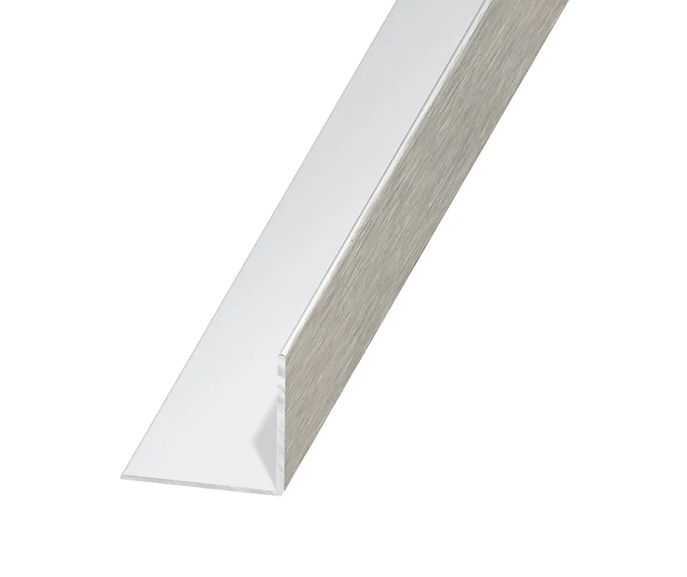 CQFD Cornière-Cornière aluminium brossé 10 x 10 mm, 1 m