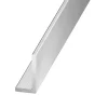 CQFD Cornière-Cornière aluminium brut 15 x10 x 1 mm, 2,50 m