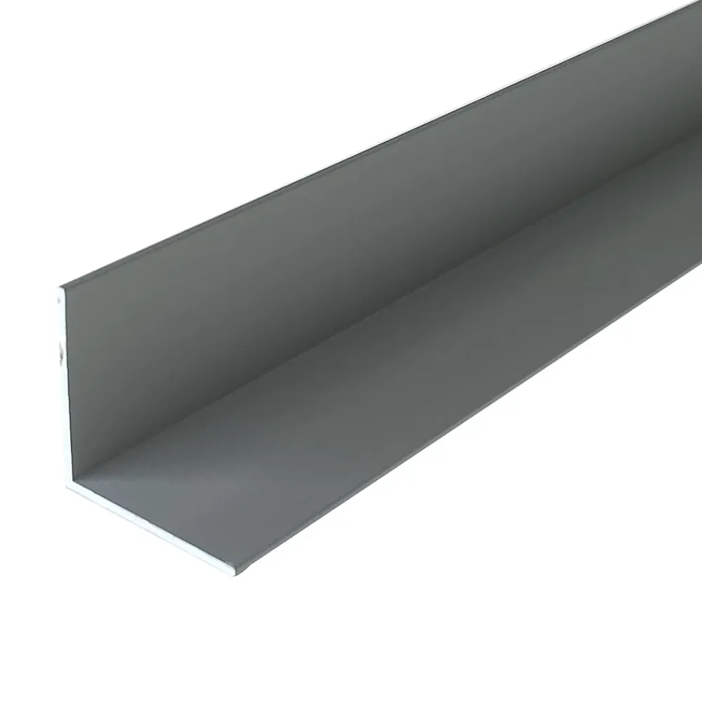 Homewell Cornière en alu 50mm x50mm x2.0mm, lg 1950mm (Anodisé argent)