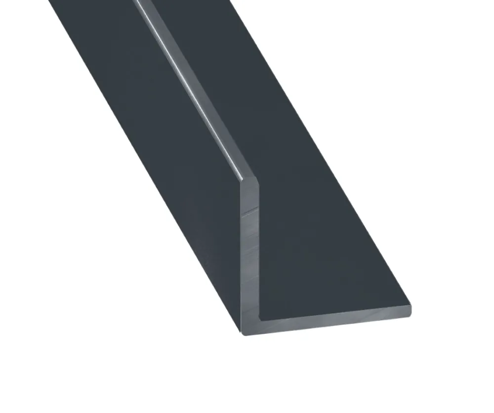 CQFD Cornière égale aluminium anthracite 25 x 25mm, L. 2,5 m