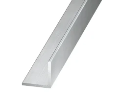 Cornière égale aluminium brut 10 x 10 mm, 2 m