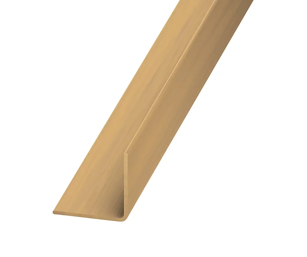 Cornière égale PVC chêne clair 10 x 10 mm, 1 m