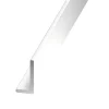 CQFD Cornière inégale aluminium laqué blanc 30 x 20 mm, 1 m
