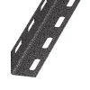 CQFD Cornière perforée acier laqué gris martelé 27x27mm,2 m