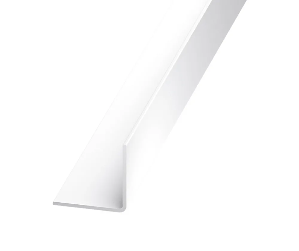 CQFD Cornière PVC blanc 20 x 20 mm, 2,5 m