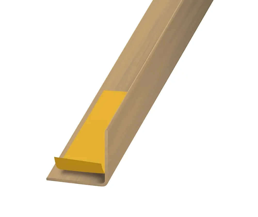 CQFD Cornière-Cornière PVC chêne auto-adhésive 20 x 20 mm, 1.30 m