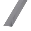 CQFD Cornière-Cornière PVC gris 20 x 20 mm, 2,5 m